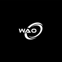 ABSTRACT WAO LOGO DESIGN