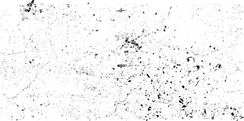 Black grainy texture isolated on white background. Black and white grunge texture with dust and grain noise particles. Vector illustration