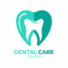 Logo Dental Care with blue line for your business