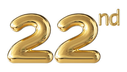 Anniversary Gold Number 22