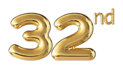 Anniversary Gold Number 32
