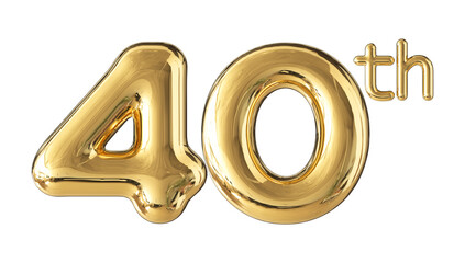 Anniversary Gold Number 40