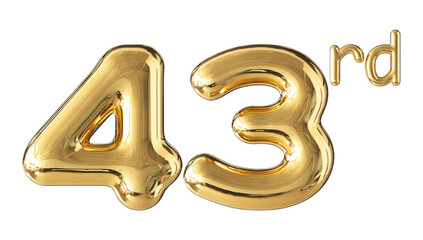 Anniversary Gold Number 43