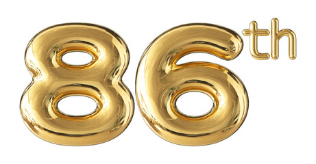 Anniversary Gold Number 86