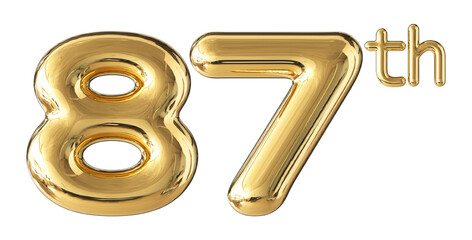 Anniversary Gold Number 87