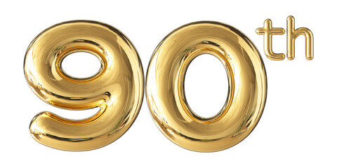 Anniversary Gold Number 90