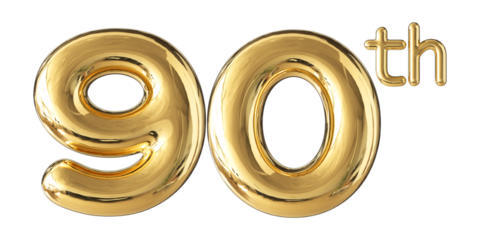 Anniversary Gold Number 90