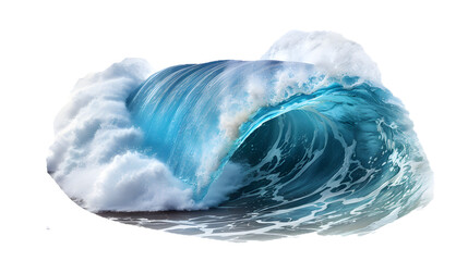 Fototapeta premium water wave water swirl splash with little bubbles isolated on clear png background, liquid flowing in form of wave, with Generative Ai