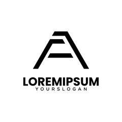 initials letter a logo design