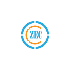 Alphabet letters Initials Monogram logo ZEC