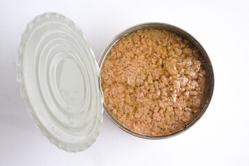 Shredded Tuna in Oil in a Can