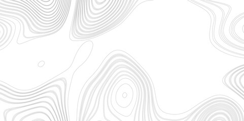 Topographic map contour background. Topo map with elevation. Contour map vector. Black on white contours vector topography stylized height of the lines. 