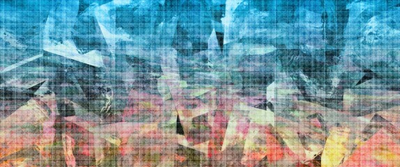 colorful abstract background with halftone texture