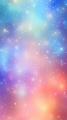 Fototapeta premium Soft pastel background with stars and bokeh lights