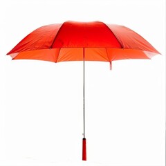 Obraz premium Umbrella or parasol with handle isolated on white background, 3D rendering