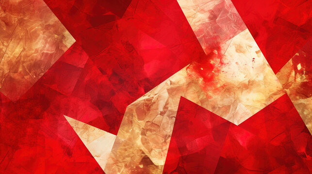 Gold and Red Background Subtle Patterns Beautiful Gradient Abstract Wallpaper Template Illustration Festive New Year Celebration 16:9