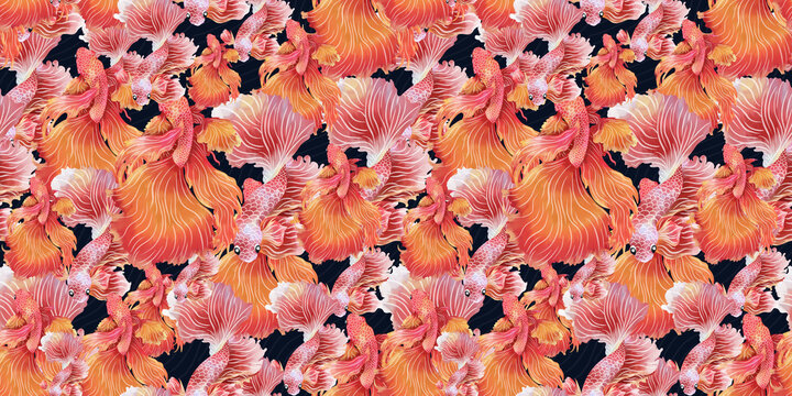 BETTA FISH / CUPANG PATTERN BACKGROUND