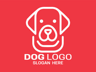 dog head logo vector
