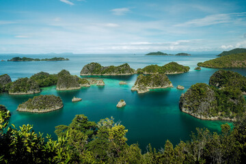 Piaynemo Geosite at Raja Ampat, West Papua, Indonesia