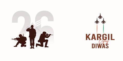 Kargil Vijay | Kargil Vijay Diwas, illustration. vector. Art. Indian Army | Poster, Post, Banner, Kargil Vijay Diwas Banner, Social Media Poster,  