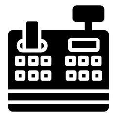 cashier glyph icon