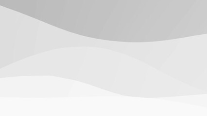 2D flat Animations loop 4K Gray tone and white color and background abstract art with waves