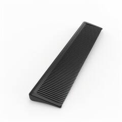 Hair comb on white background. 3D illustration