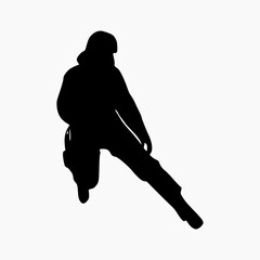 climber silhouette illustration. Rock Climber Silhouette
