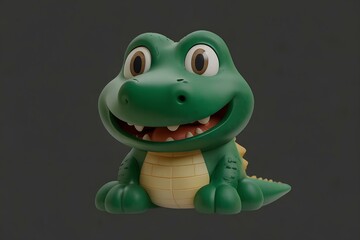 Fototapeta premium Alligator cartoon model 
