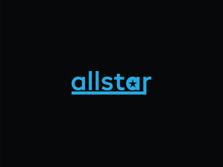 logo all star wordmark logo vector symbol