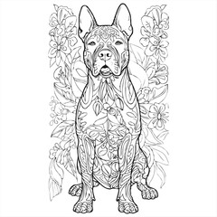 Dog silhouettes vector image