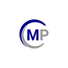Alphabet letters Initials Monogram logo MP, INITIAL Letter MP logo design, template vector illustration. MP Initial Letter Logo design vector template, Graphic Alphabet Symbol for Corporate Business.
