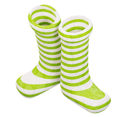 3d illustration St Patrick s Day socks 