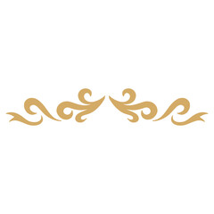 Islamic Floral Dividers Element with Abstract Design. Vector Illustration.