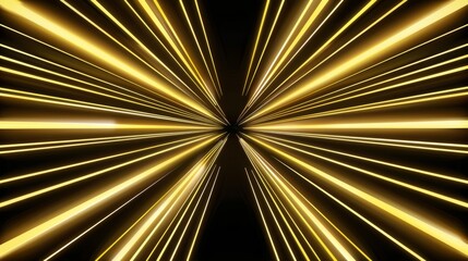 Obraz premium Dynamic Abstract Gold Light Burst with Sparkling Particles and Vibrant Neon Brilliance for Modern Design