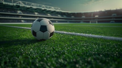 Fototapeta premium Football Stadium, Highlighting the Thrill of the Game. Football game, Football match, UEFA EURO Cup 2024,