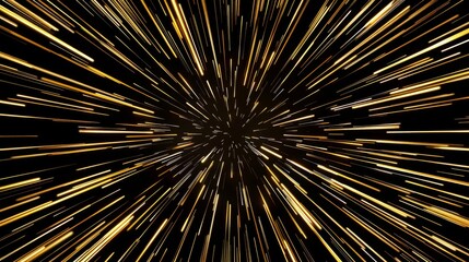 Obraz premium Dynamic Abstract Gold Light Burst with Sparkling Particles and Vibrant Neon Brilliance for Modern Design