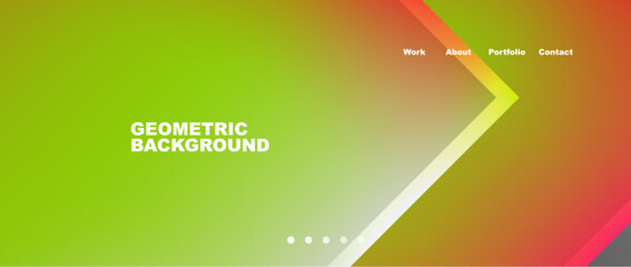 Abstract geometric shapes web design page. Vector Illustration For Wallpaper, Banner, Background, Card, Book Illustration, landing page