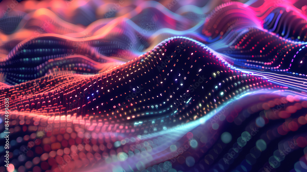 Poster data stream concept abstract background