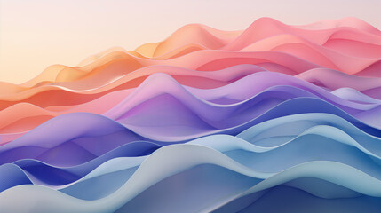 Obraz premium A colorful wave with a pink and blue stripe