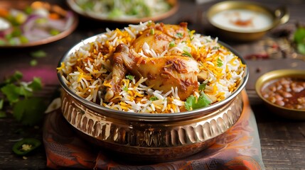 Chicken biryani spicy malabar biryani biryani dum biriyani pulao golden bowl