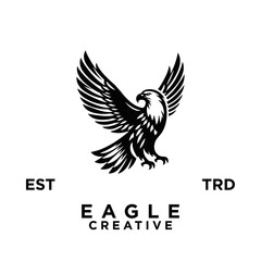 Fototapeta premium eagle logo design icon illustration