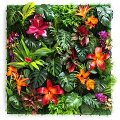 Obraz premium bouquet of flowers on white background