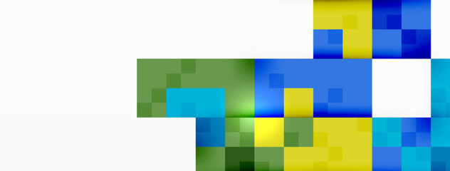 Dynamic colorful squares background. Vector Illustration For Wallpaper, Banner, Background, Card, Book Illustration, landing page