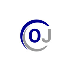 Alphabet letters Initials Monogram logo OJ, INITIAL Letter OJ logo design, template vector illustration. OJ Initial Letter Logo design vector template, Graphic Alphabet Symbol for Corporate Business.
