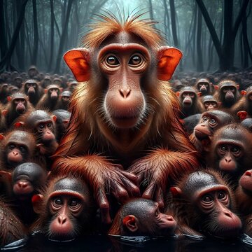 portrait of a mongkey
