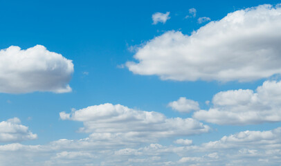Fototapeta premium sky, bright white clouds, freedom