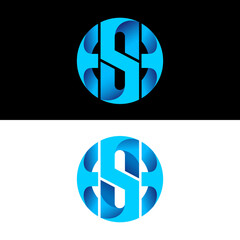 H+S Letter Mark Logo