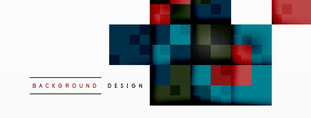 Dynamic colorful squares background. Vector Illustration For Wallpaper, Banner, Background, Card, Book Illustration, landing page