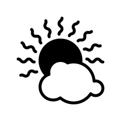 Sunlight icon vector or logo illustration style